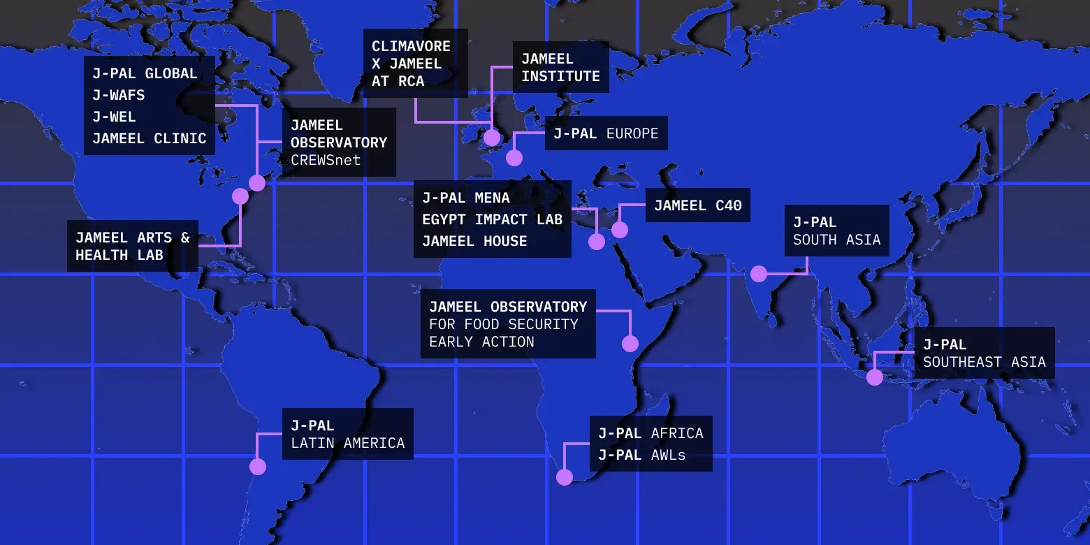 Map of Community Jameel programmes