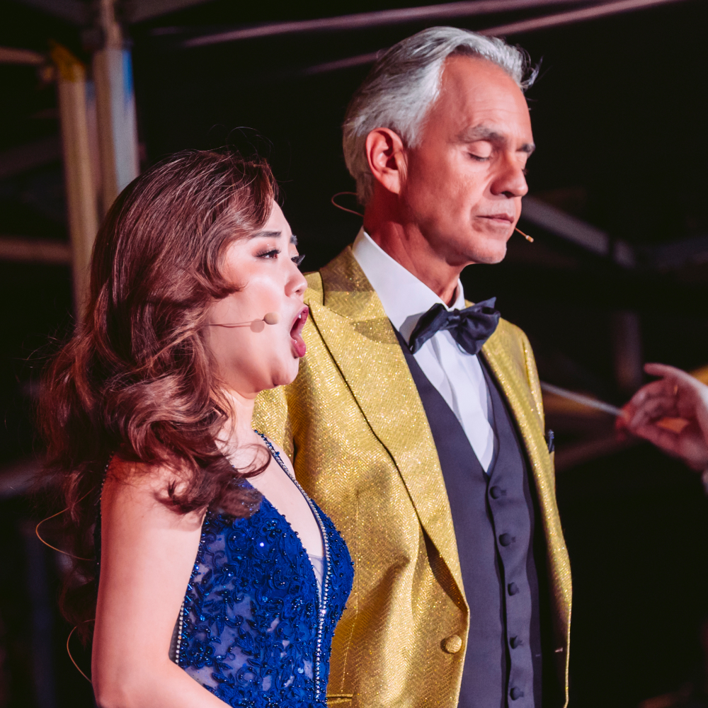 Maestro Andrea Bocelli and Henna Mun live duo at Hyde Park