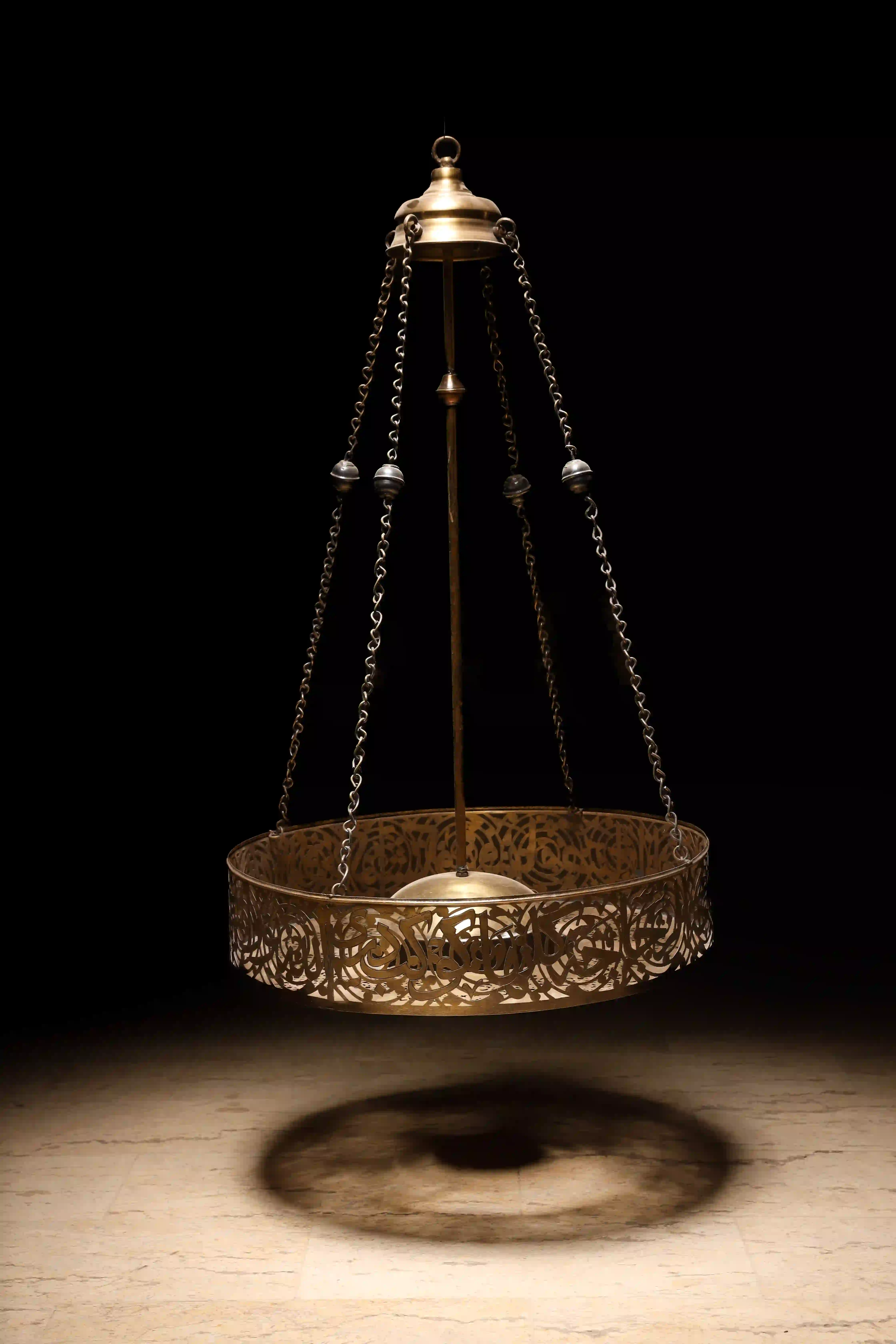 Brass chandelier
